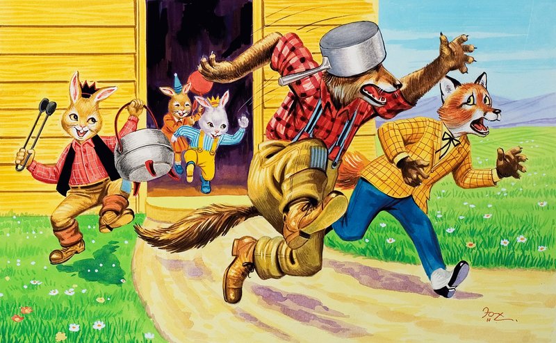 Brer Rabbit, Friends and Saucepans by Henry Charles Fox