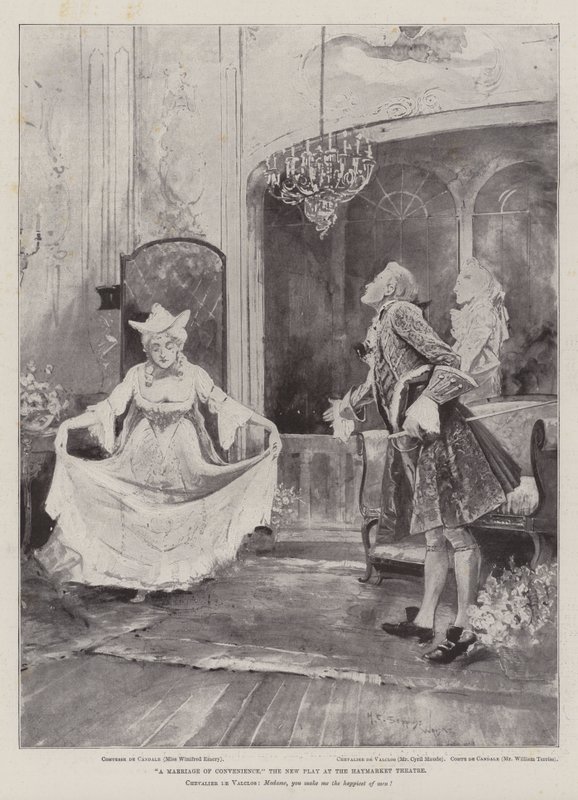 A Marriage of Convenience, the New Play at the Haymarket Theatre by Henry Charles Seppings Wright