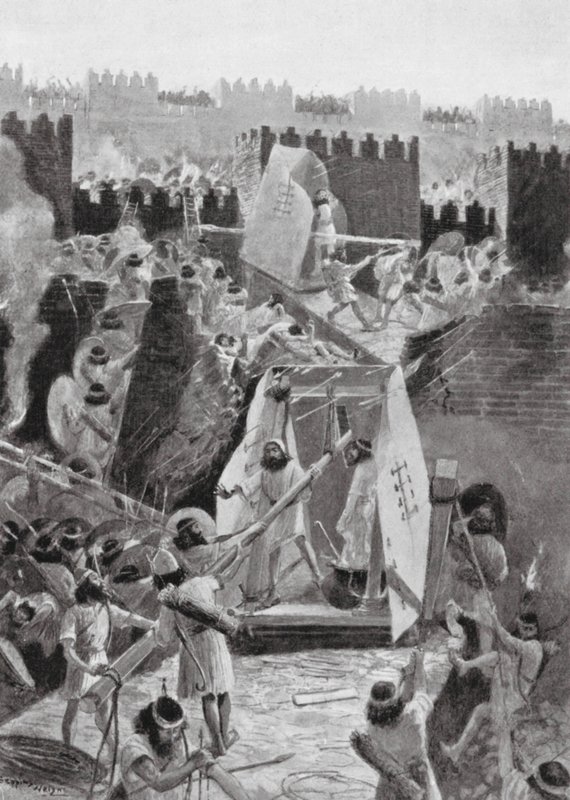 The Persians storming the Citadel of Babylon by Henry Charles Seppings Wright