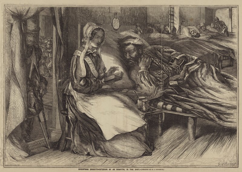 Christmas Charity, Interior of a Hospital in the East by Henry James Townsend
