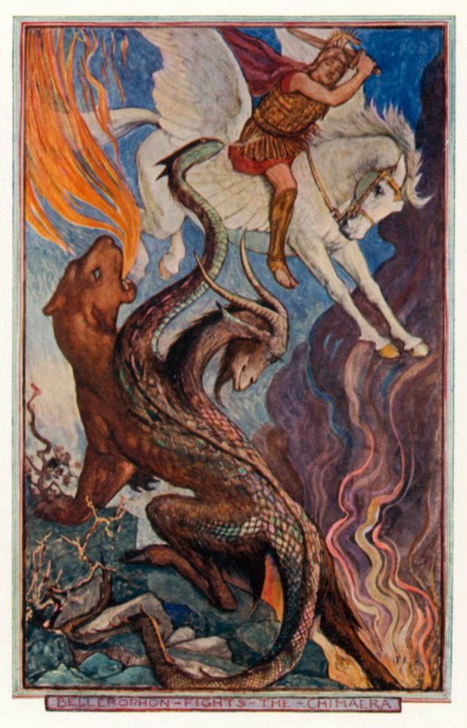 Bellerophon fights the Chimaera by Henry Justice Ford