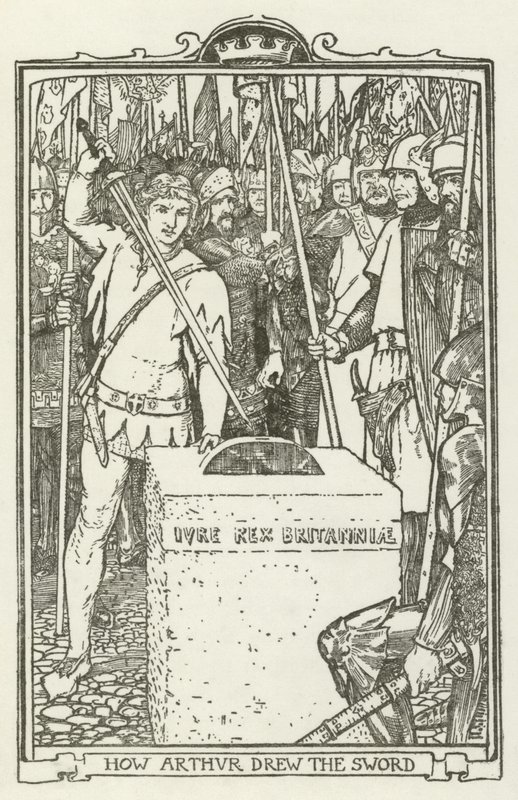 How Arthur Drew the Sword by Henry Justice Ford