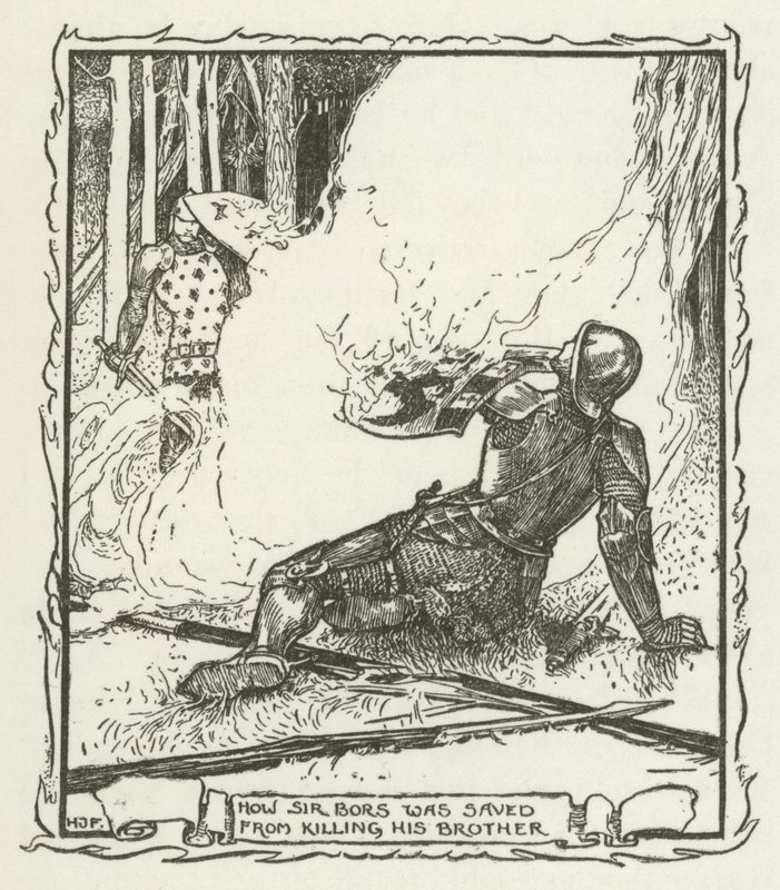 How Sir Bors was saved from killing his brother by Henry Justice Ford