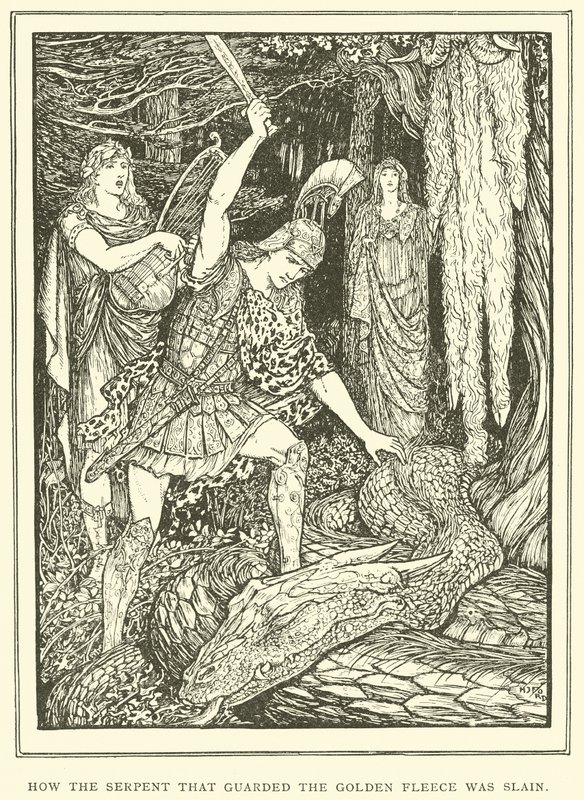 How the Serpent that Guarded the Golden Fleece was Slain by Henry Justice Ford