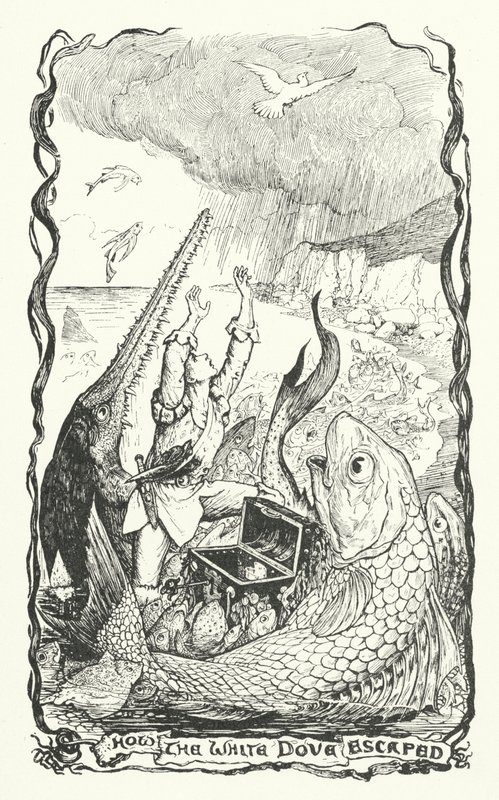 How the White Dove Escaped (engraving) by Henry Justice Ford