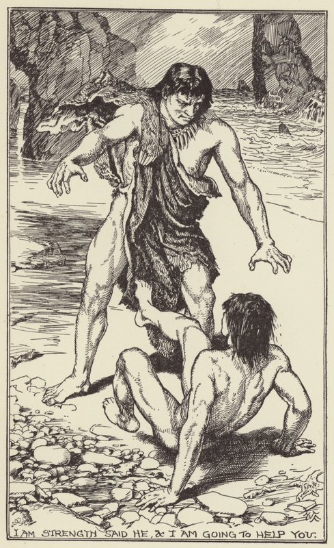 I am strength said he, and I am going to help you by Henry Justice Ford