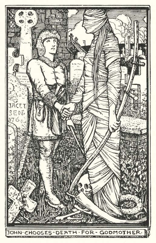 John chooses Death for Godmother by Henry Justice Ford