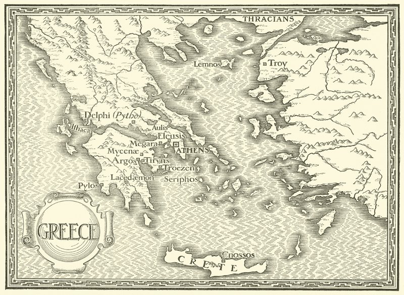 Map of Greece by Henry Justice Ford