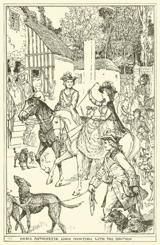 Marie Antoinette Goes Hunting with the Dauphin by Henry Justice Ford