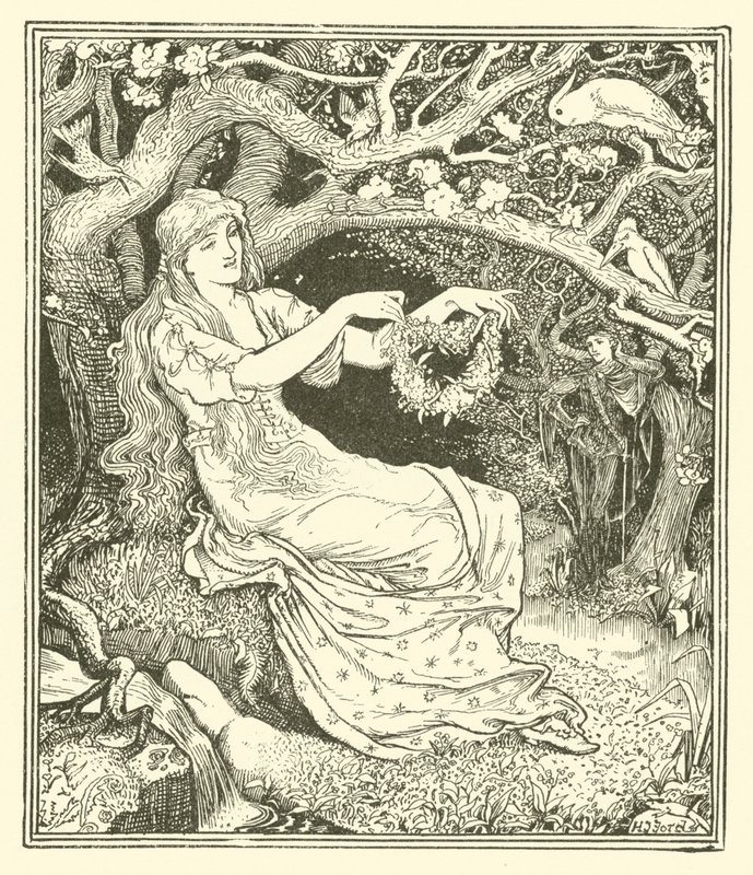 Prince Narcissus and the Princess Potentilla by Henry Justice Ford