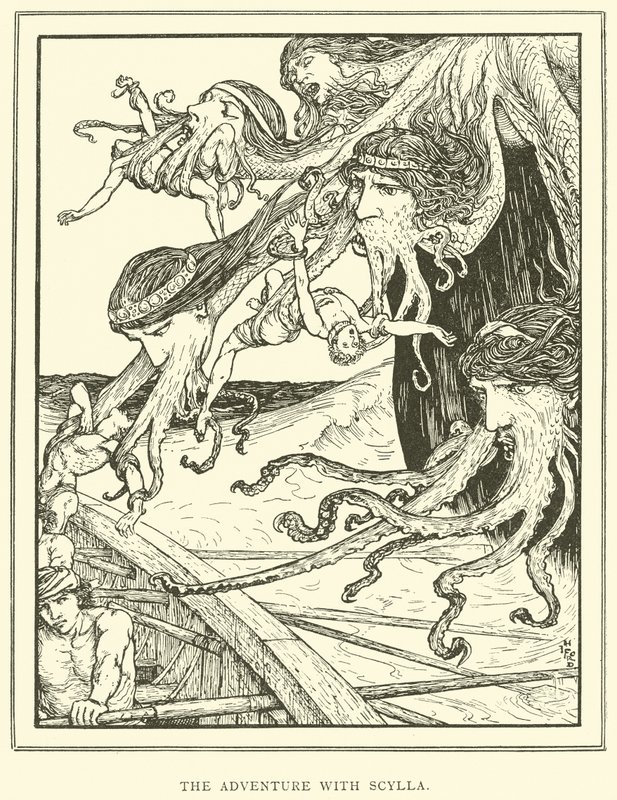 The Adventure with Scylla by Henry Justice Ford