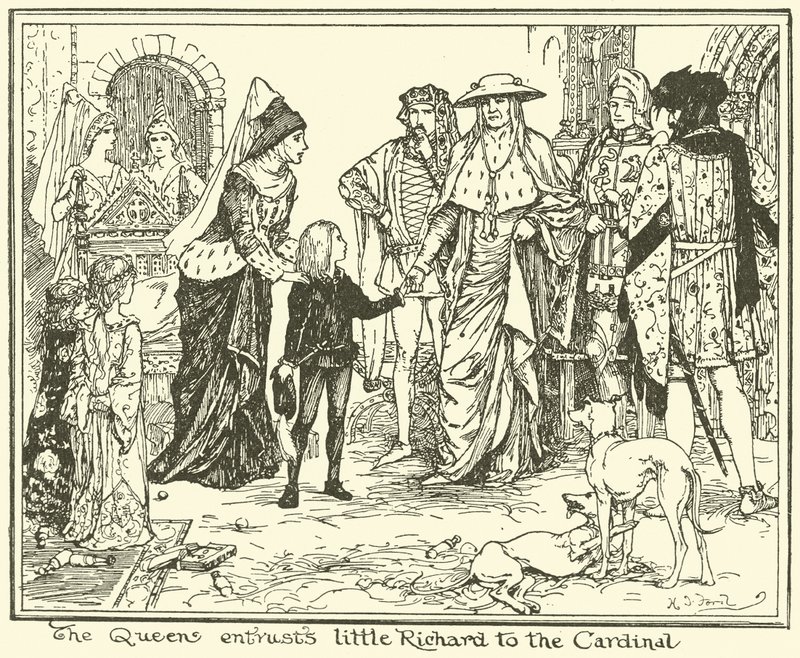 The Queen Entrusts Little Richard to the Cardinal by Henry Justice Ford