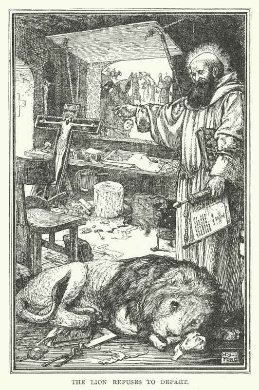 The lion refuses to depart by Henry Justice Ford