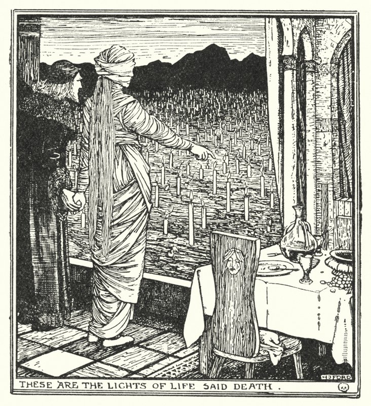 These are the lights of life said Death by Henry Justice Ford