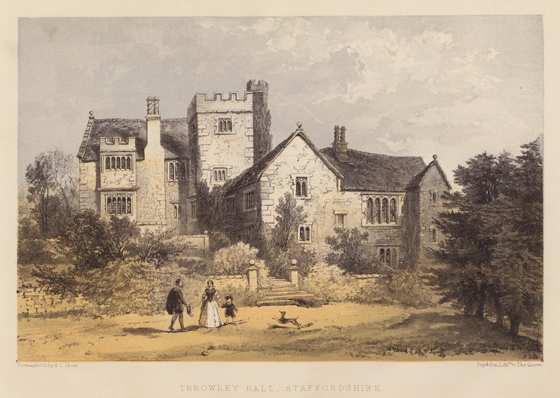 Throwley Hall, Staffordshire by Henry Lark Pratt