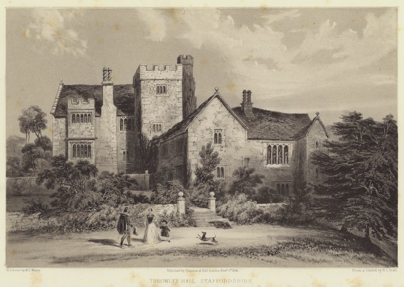 Throwley Hall, Staffordshire by Henry Lark Pratt