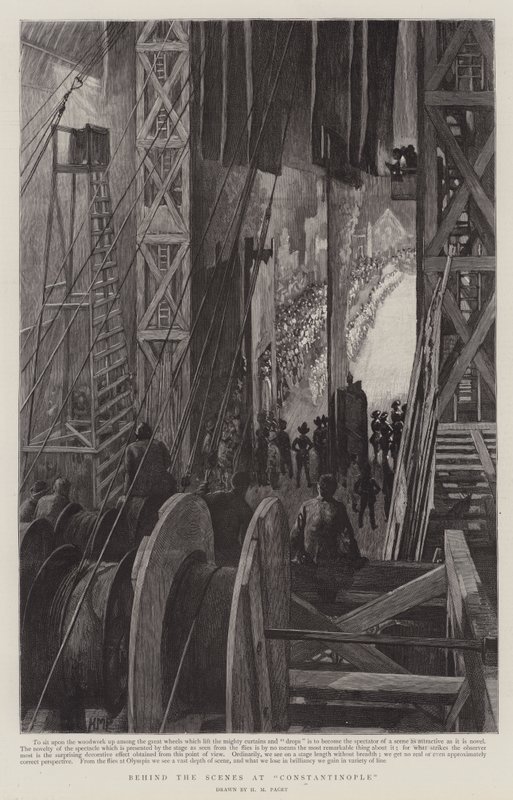 Behind the Scenes at Constantinople, at Olympia by Henry Marriott Paget