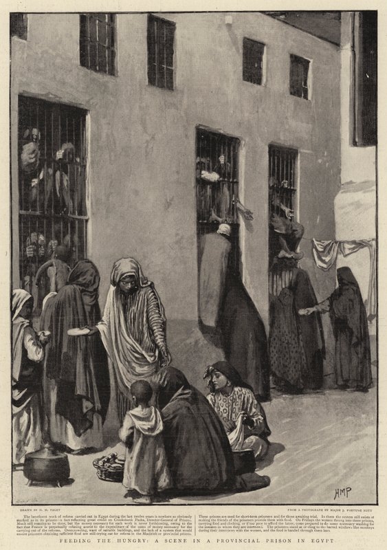 Feeding the Hungry, a Scene in a Provincial Prison in Egypt by Henry Marriott Paget