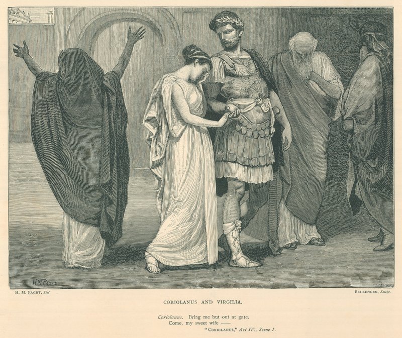 Illustration for Coriolanus by Henry Marriott Paget