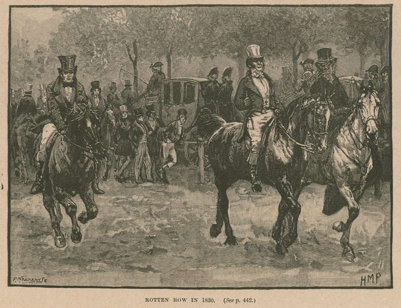 Rotten Row, Hyde Park, London, in 1830 by Henry Marriott Paget
