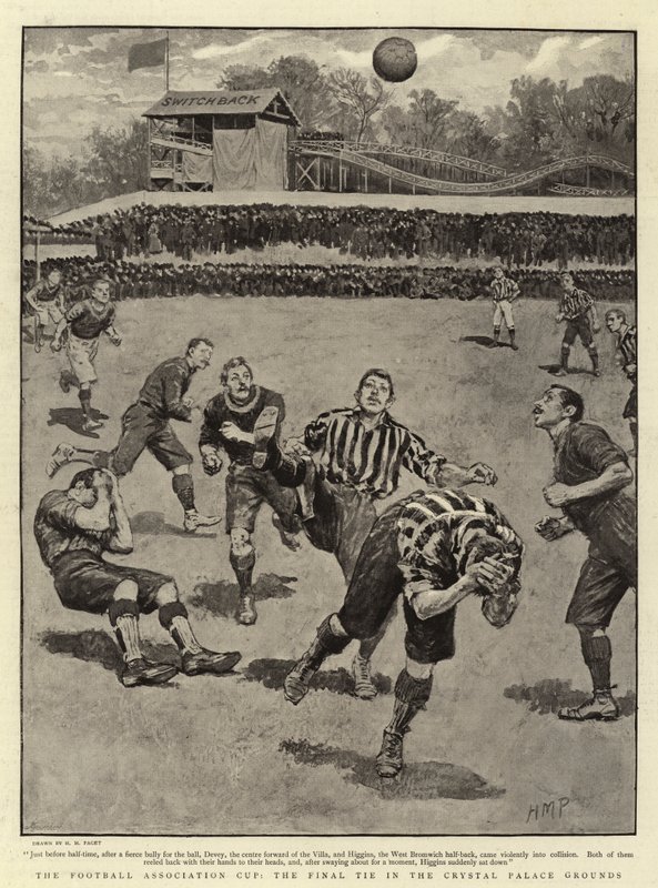 The Football Association Cup, the Final Tie in the Crystal Palace Grounds by Henry Marriott Paget