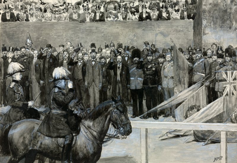 The Prince of Wales at the Volunteer Review, Horse Guard