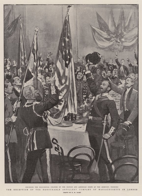The Reception of the Honourable Artillery Company of Massachusetts in London by Henry Marriott Paget