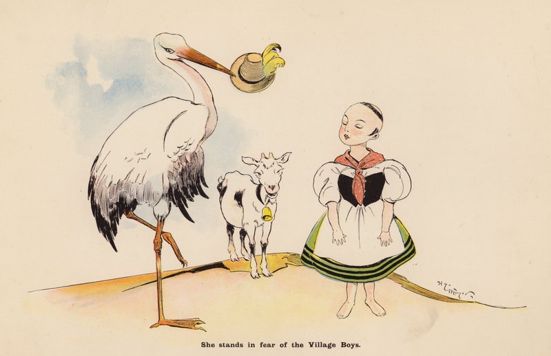 Illustration for The Adventures of a Japanese Doll by Henry Mayer