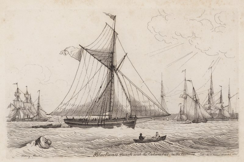 Blackwall Reach and the Columbus in the distance by Henry Moses