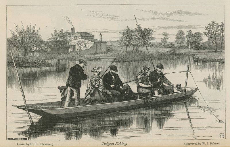 Gudgeon fishing by Henry Robert Robertson
