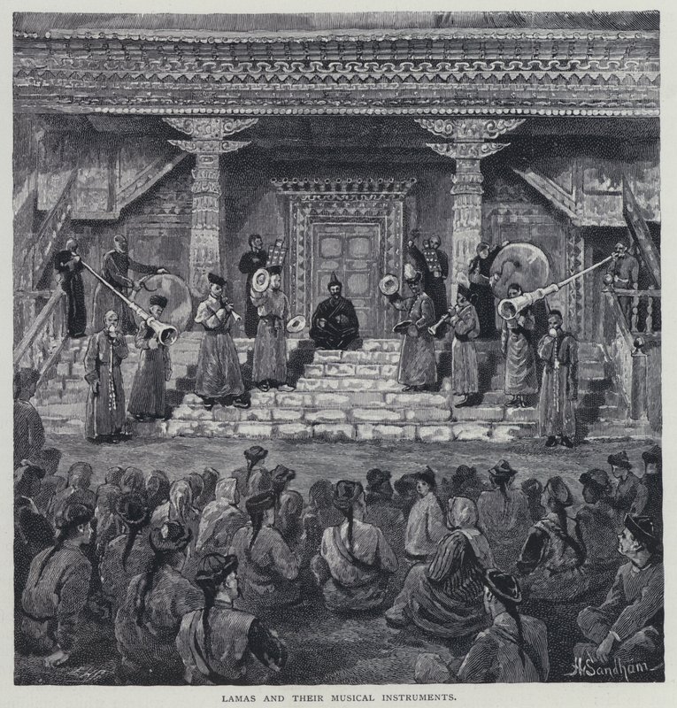Lamas and their musical instruments by Henry Sandham