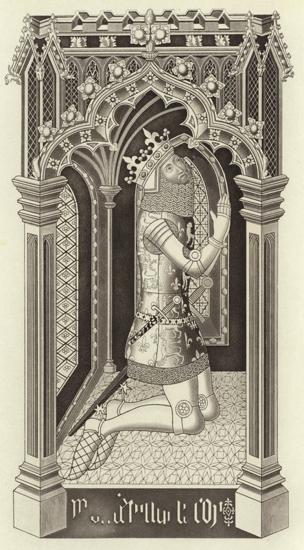 Edward III, from St Stephen’s Chapel, Westminster by Henry Shaw