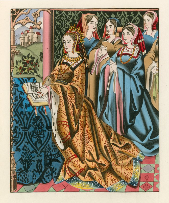Margaret, Queen of Henry VI and Her Court, Mid 15th Century by Henry Shaw