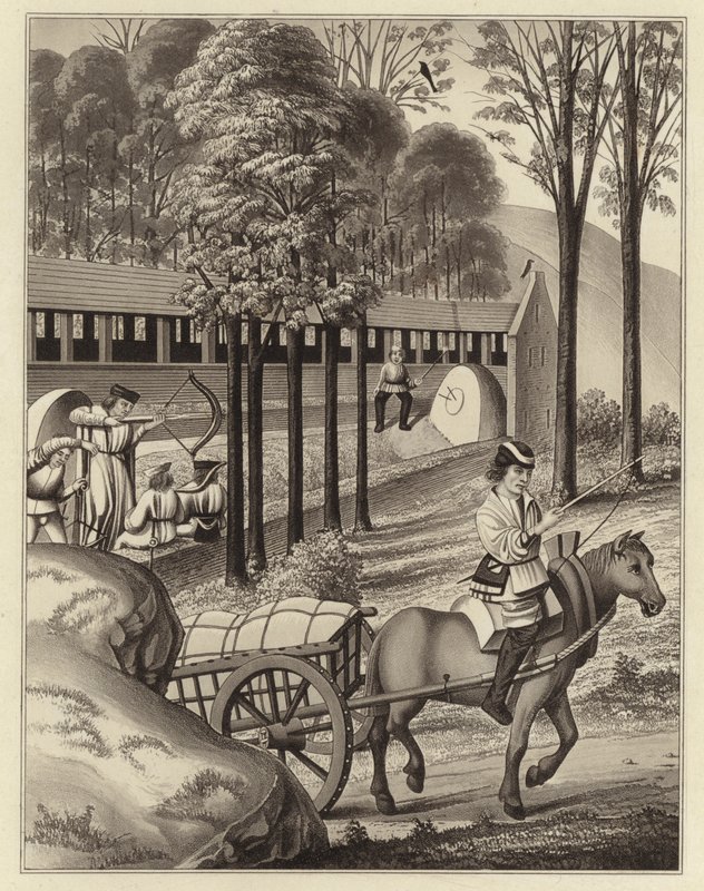 Shooting at the Butt, 1496 by Henry Shaw
