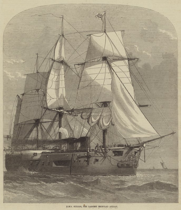 HMS Sultan, the Largest Ironclad Afloat by Henry Spernon Tozer