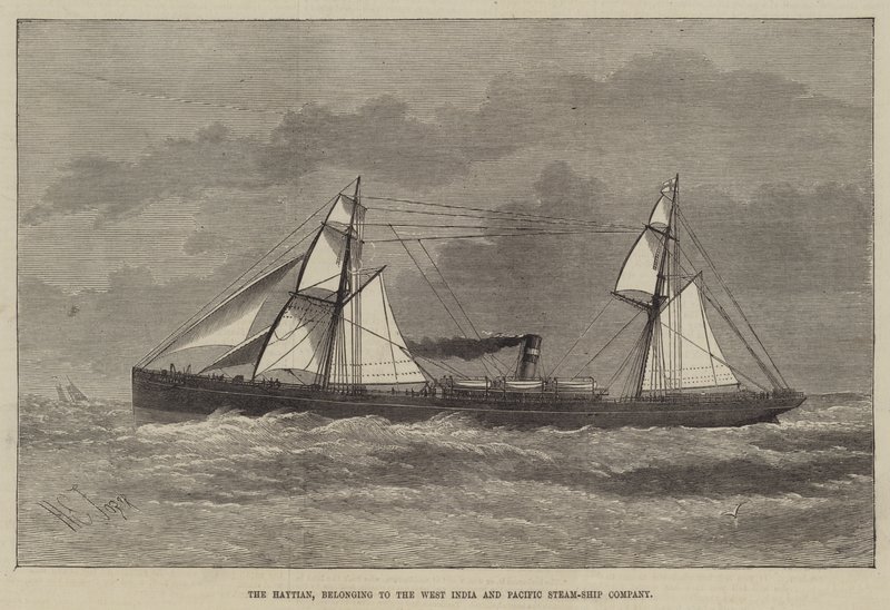 The Haytian, belonging to the West India and Pacific Steam-Ship Company by Henry Spernon Tozer