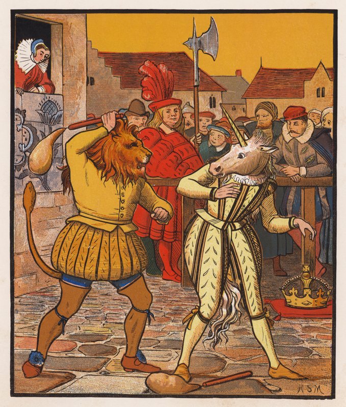 The Lion and the Unicorn by Henry Stacy (after) Marks