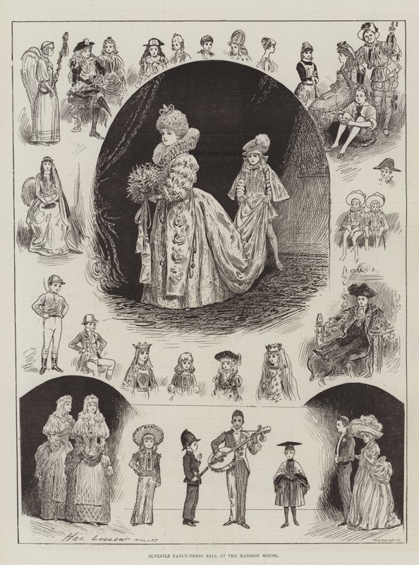 Juvenile Fancy-Dress Ball at the Mansion House by Henry Stephen Ludlow