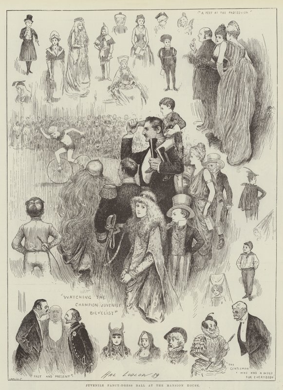 Juvenile Fancy-Dress Ball at the Mansion House by Henry Stephen Ludlow
