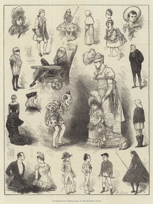 Juvenile Fancy-Dress Ball at the Mansion House by Henry Stephen Ludlow
