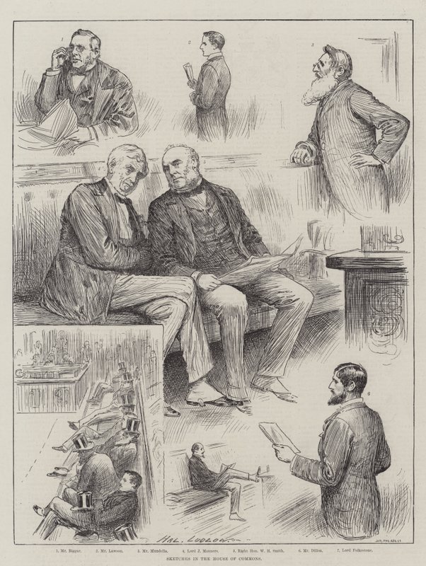 Sketches in the House of Commons by Henry Stephen Ludlow