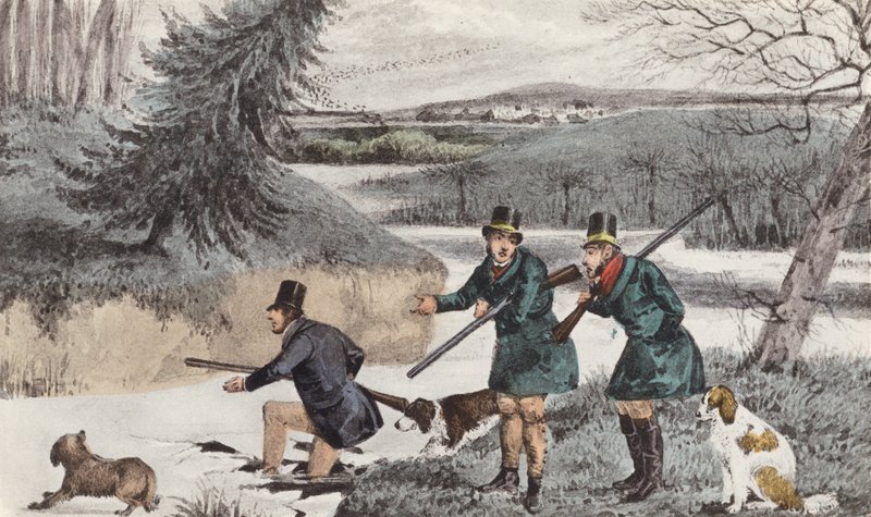 Mytton Shooting in Winter by Henry Thomas (after) Alken