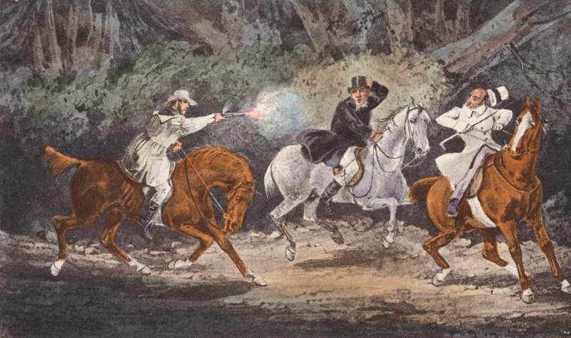 Stand and Deliver by Henry Thomas (after) Alken