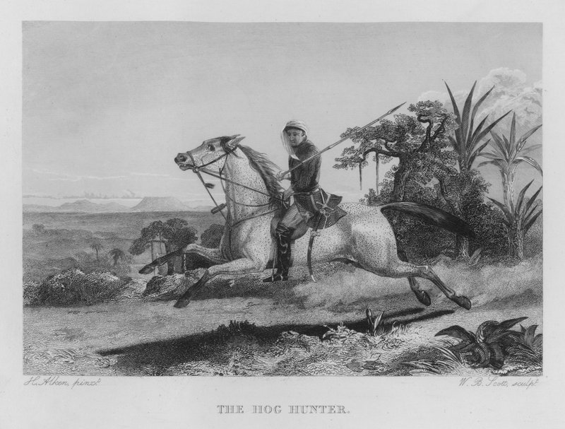The Hog Hunter by Henry Thomas (after) Alken