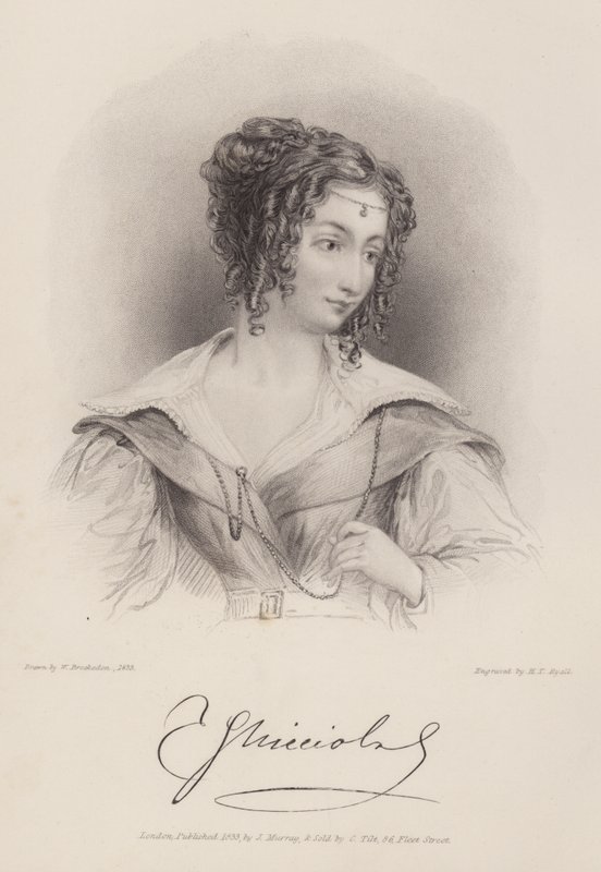 Countess Teresa Guiccioli, Mistress of Lord Byron by Henry Thomas (after) Ryall