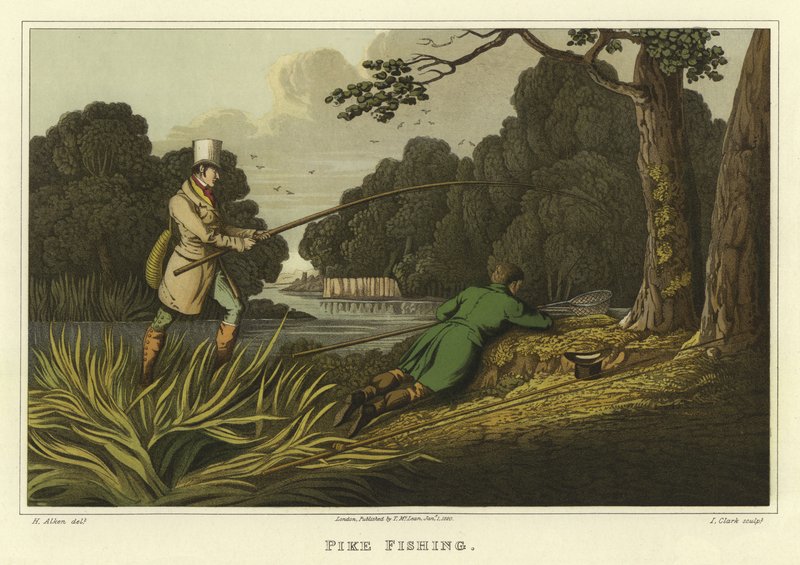 Pike Fishing by Henry Thomas Alken