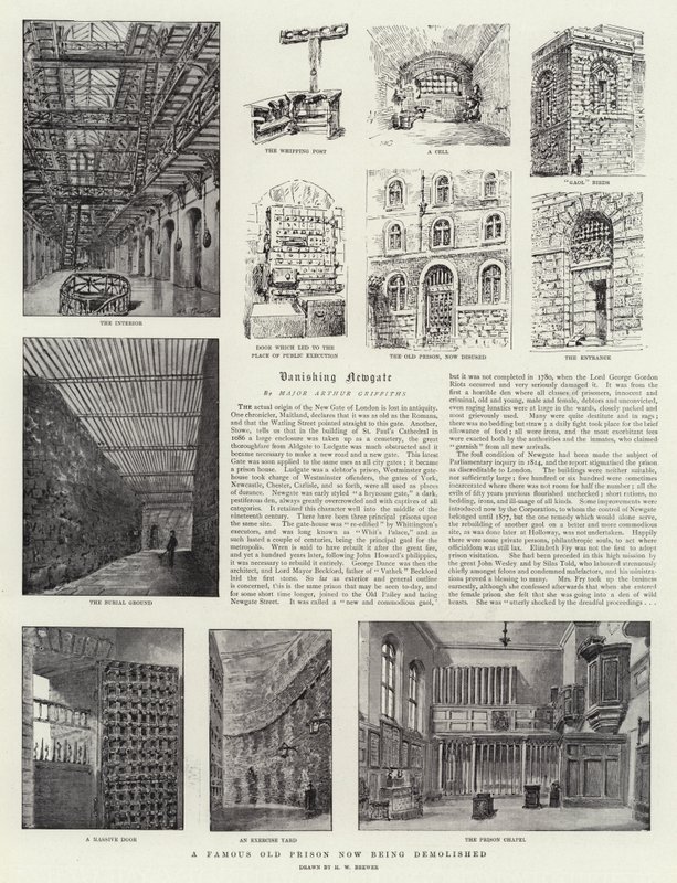 A Famous Old Prison now being demolished by Henry William Brewer