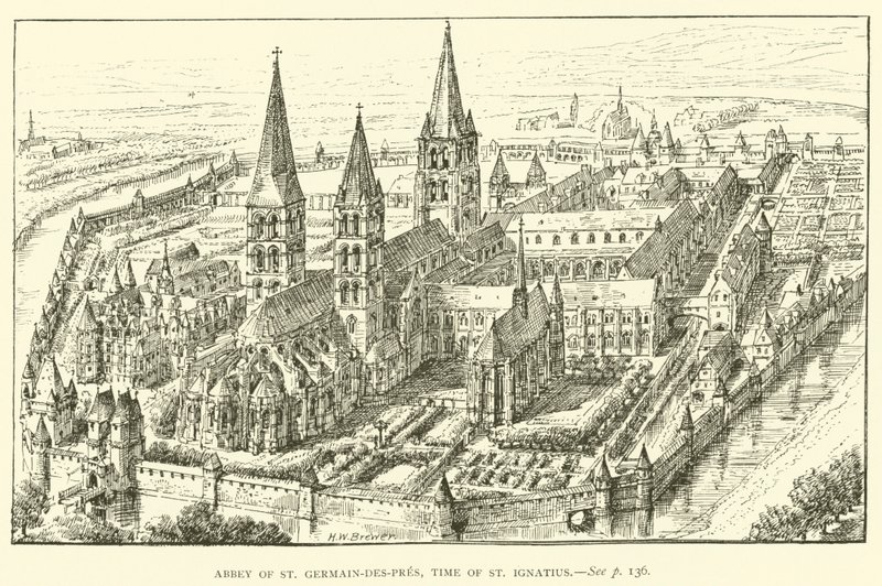 Abbey of St Germain-des-Pres, time of St Ignatius by Henry William Brewer