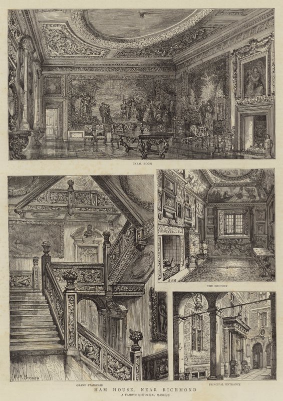 Ham House, Near Richmond by Henry William Brewer