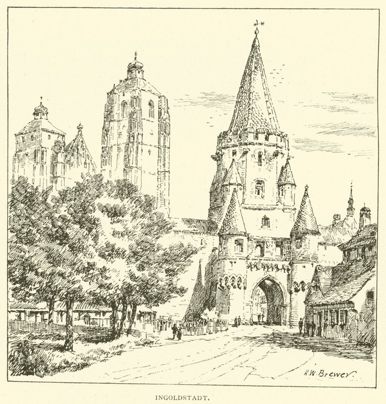 Ingoldstadt (engraving) by Henry William Brewer